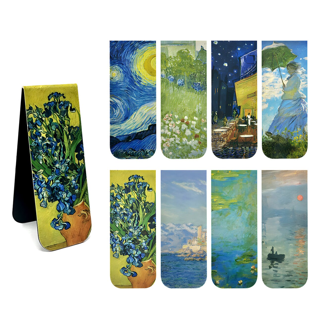 Wrapables Magnetic Bookmarks, Page Marker, Page Clips Reading Supplies (Set of 8), Artist